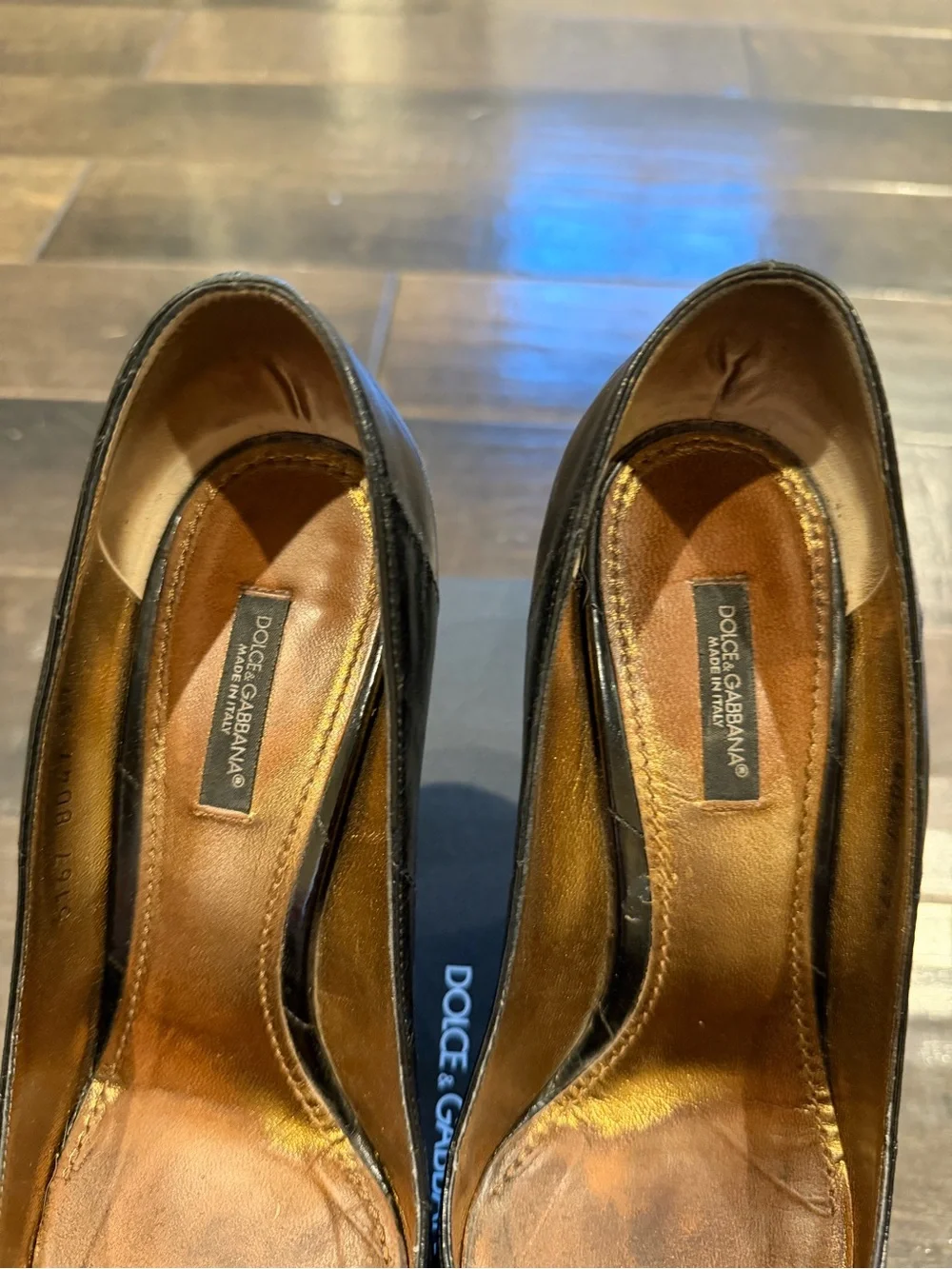 Dolce & Gabbana glossy patent